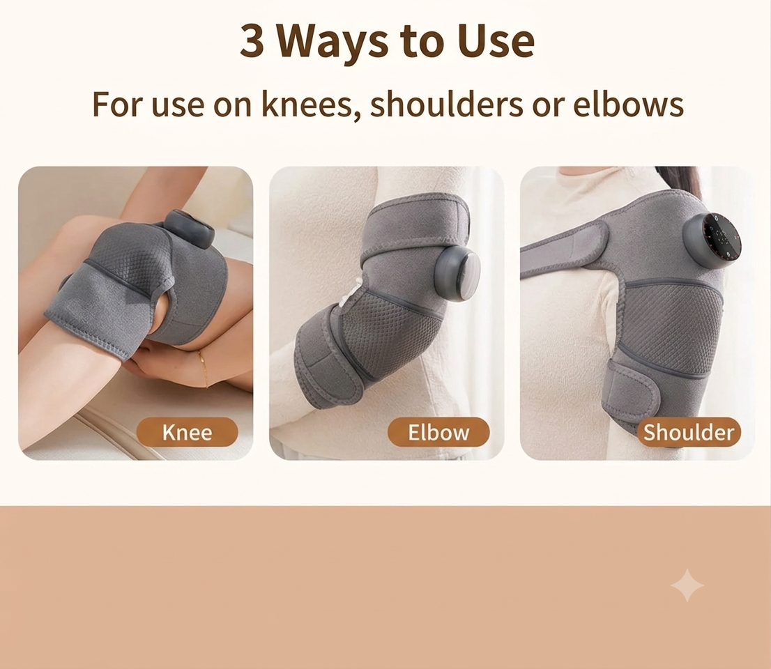 The Joint Wrap, Wireless Heat Therapy & Vibration Massage Device